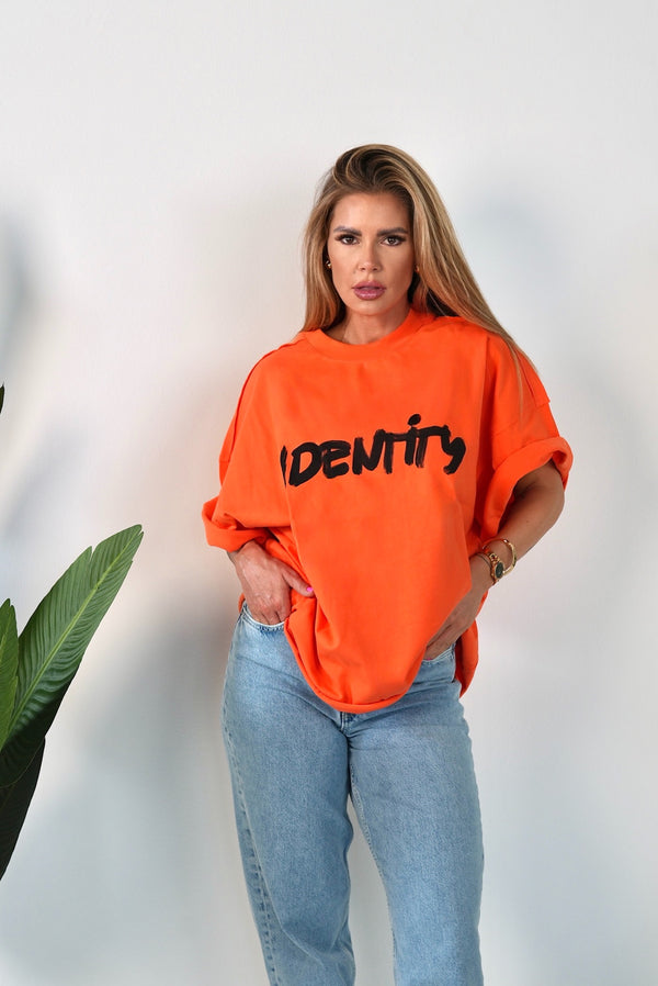 D.N.A Unisex Oversize Crop Tričko IDENTITY